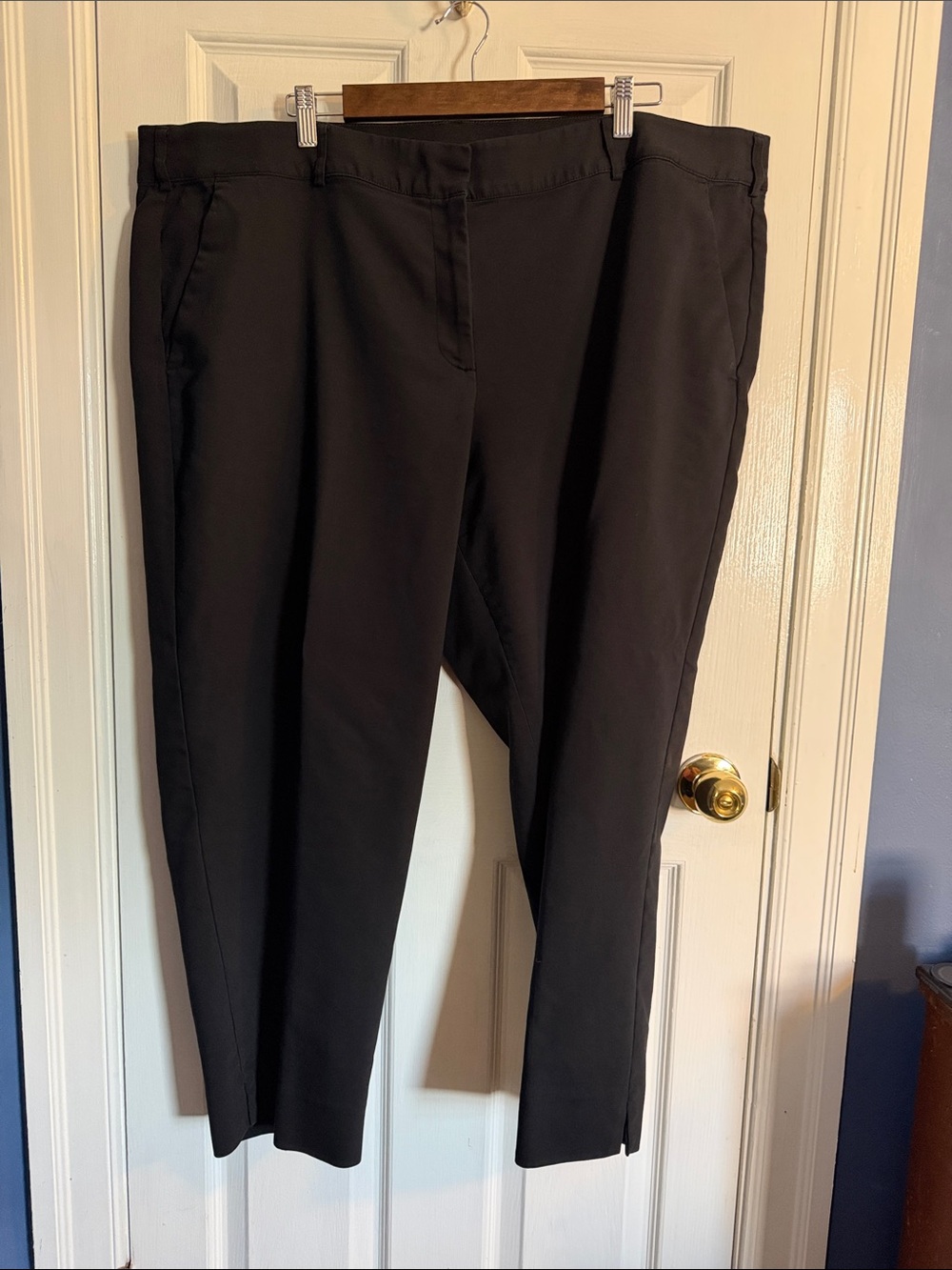 Lane Bryant , The Modernist Collection, Black Straight-Leg Ankle Pants